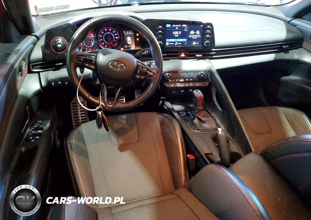 2021 Hyundai Elantra N Line VIN:KMHLR4AF9MU119298 - 8