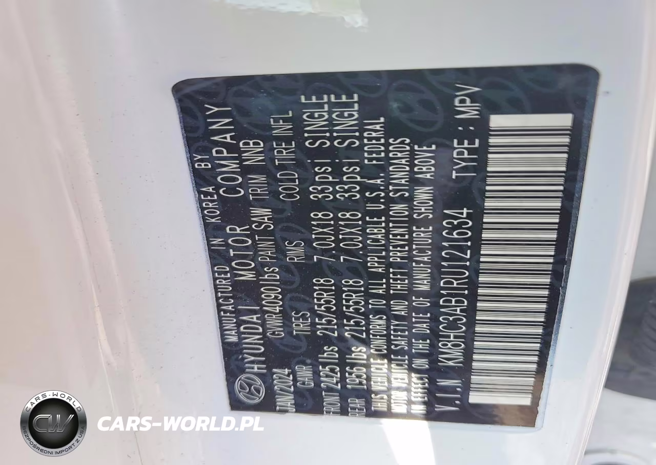 2024 Hyundai Kona Sel VIN:KM8HC3AB1RU121634 - 13