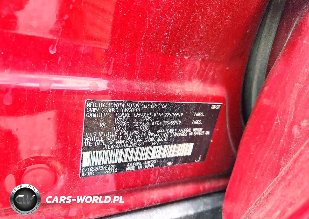 2021 Toyota Venza Xle VIN:JTEAAAAH1MJ042782 - 13