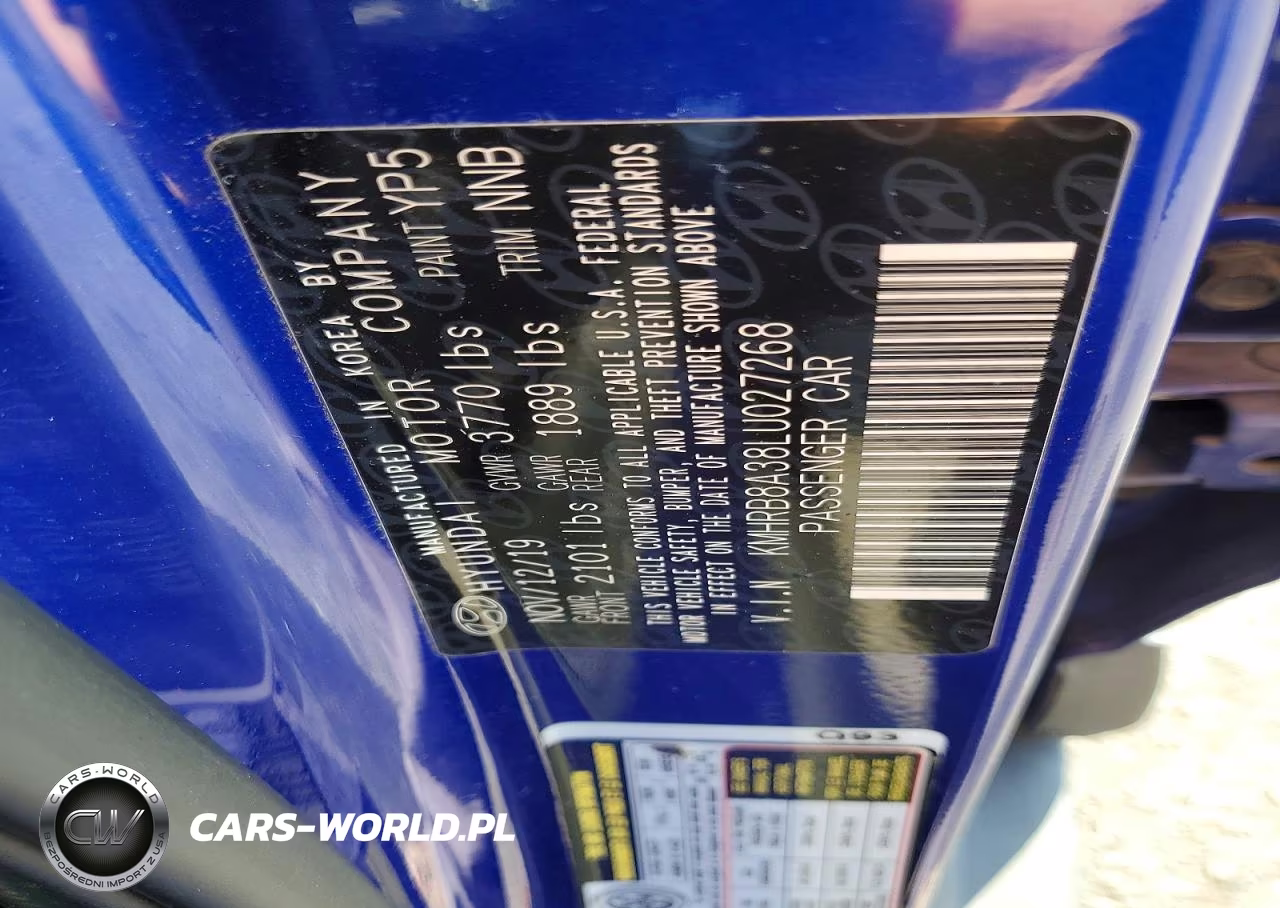 2020 Hyundai Venue Se VIN:KMHRB8A38LU027268 - 12