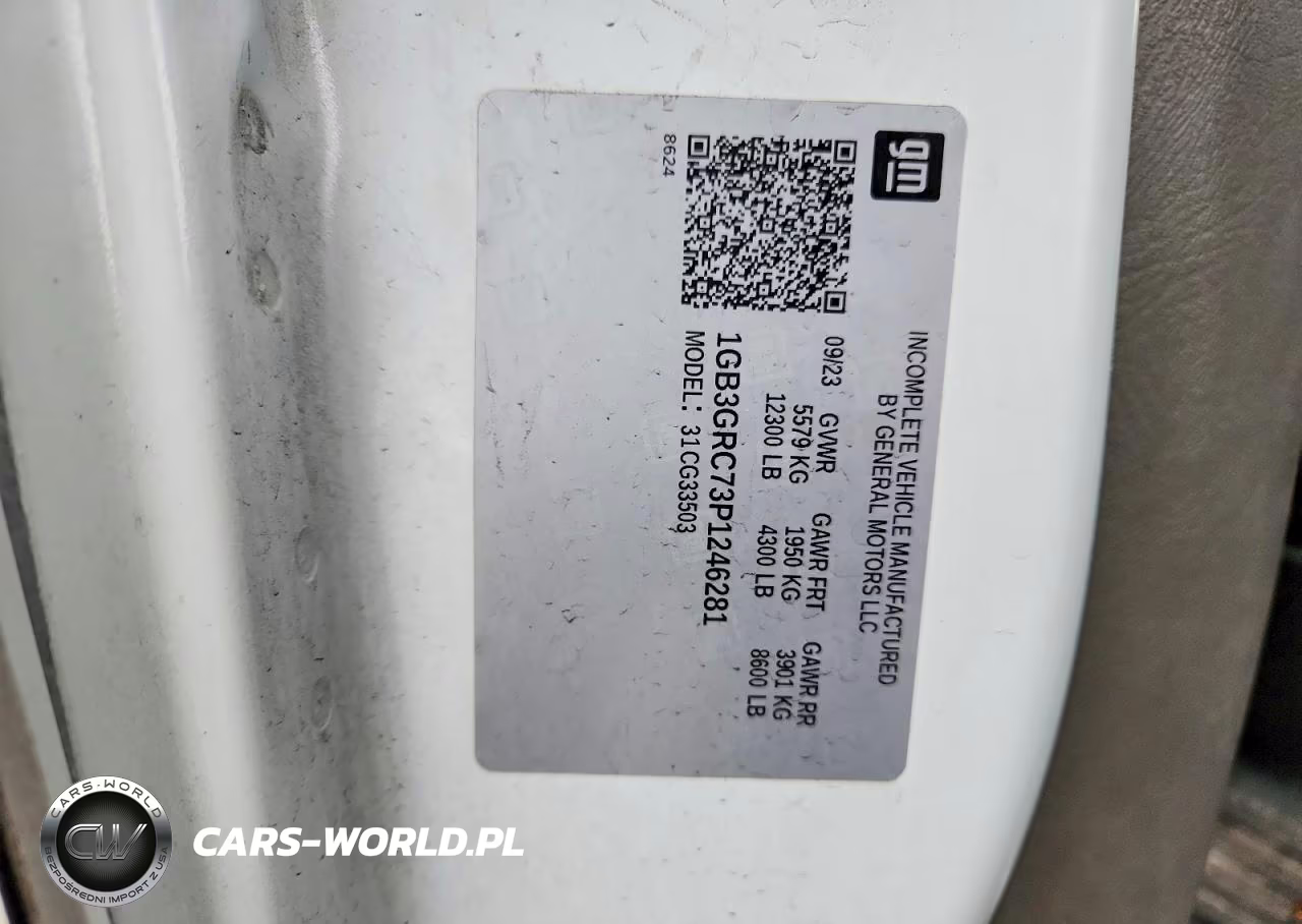 2023 Chevrolet Express G3500 VIN:1GB3GRC73P1246281 - 12