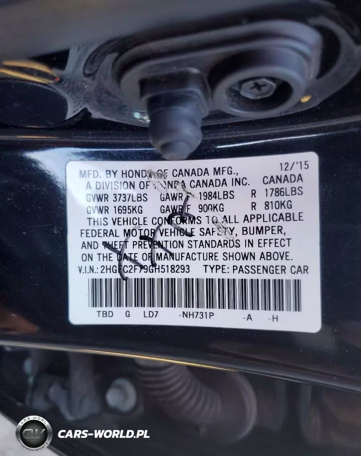 2016 Honda Civic Ex VIN:2HGFC2F79GH518293 - 12