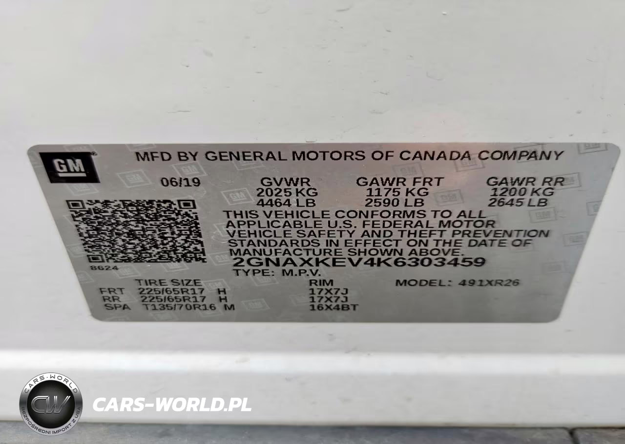 2019 Chevrolet Equinox Lt VIN:2GNAXKEV4K6303459 - 13