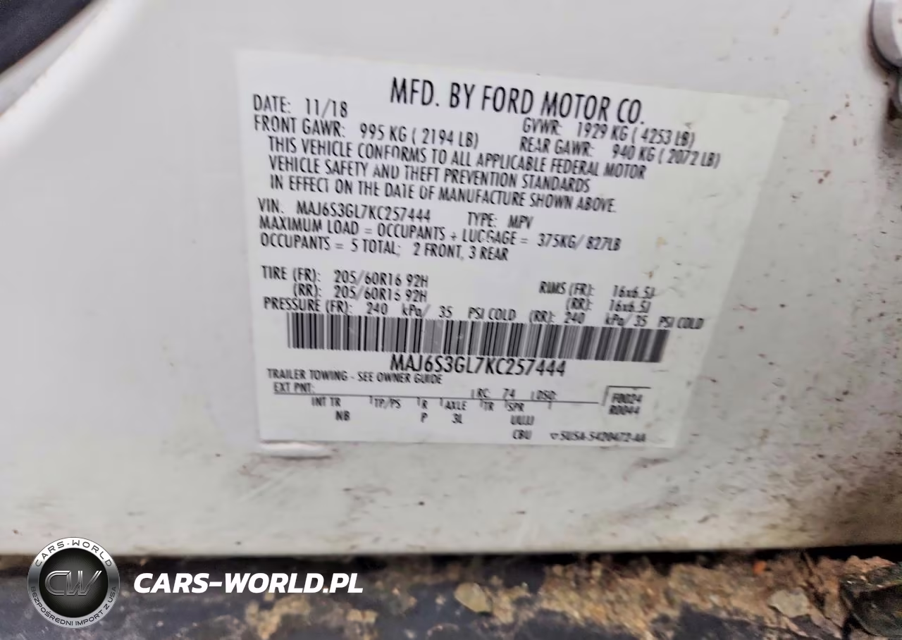 2019 Ford Ecosport Se VIN:MAJ6S3GL7KC257444 - 13