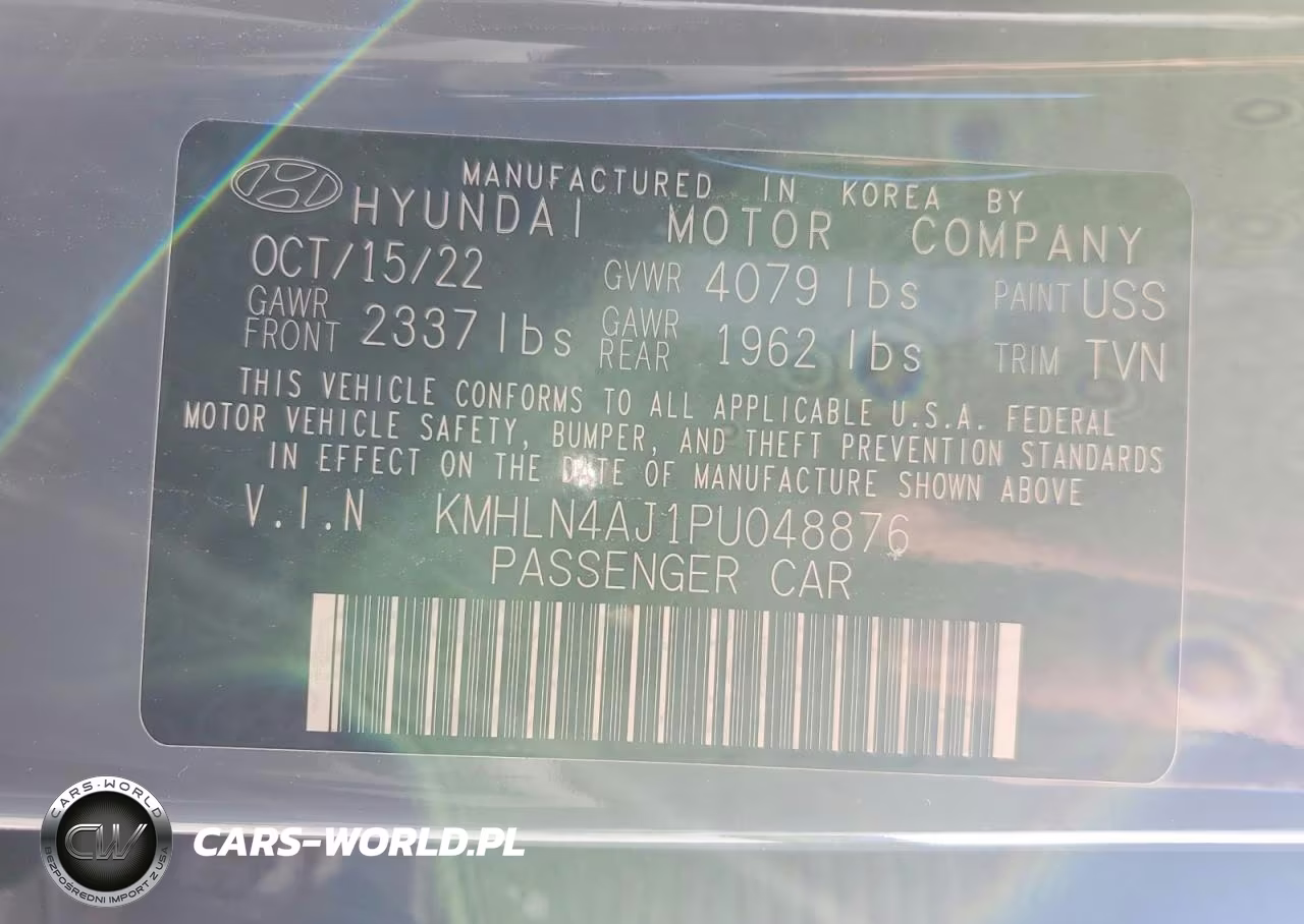 2023 Hyundai Elantra Limited VIN:KMHLN4AJ1PU048876 - 12