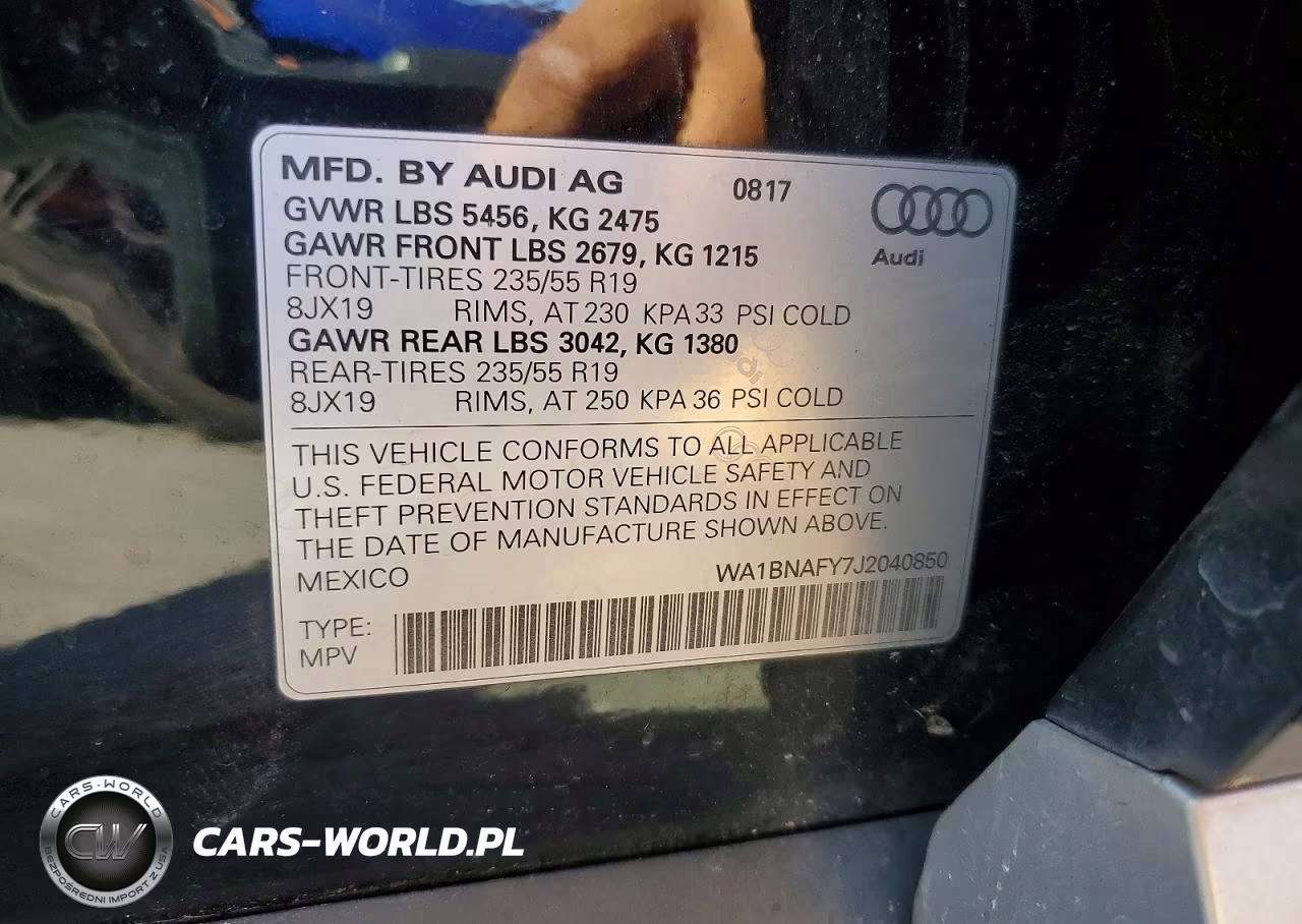 2018 Audi Q5 Premium Plus VIN:WA1BNAFY7J2040850 - 13