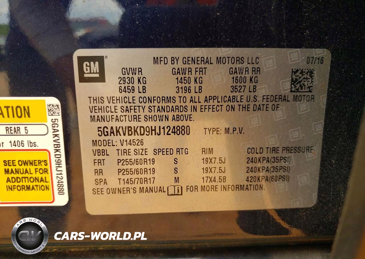 2017 Buick Enclave VIN:5GAKVBKD9HJ124880 - 13