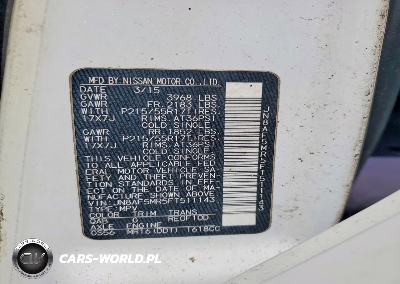 2015 Nissan Juke S VIN:JN8AF5MR5FT511143 - 13