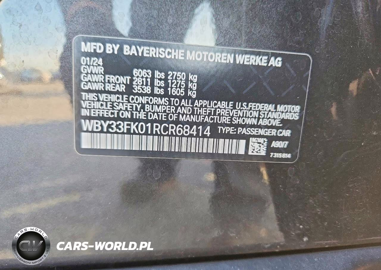 2024 BMW I5 Edrive 40 VIN:WBY33FK01RCR68414 - 13