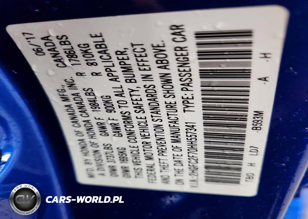 2017 Honda Civic Ex VIN:2HGFC2F70HH557341 - 13