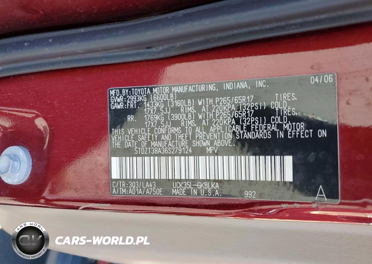 2006 Toyota Sequoia Limited VIN:5TDZT38A36S279124 - 13