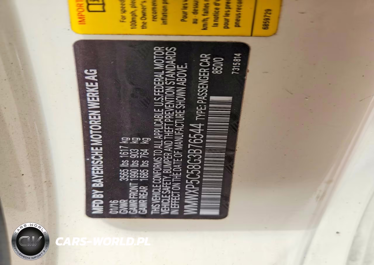 2016 Mini Cooper VIN:WMWXP5C58G3B76544 - 12