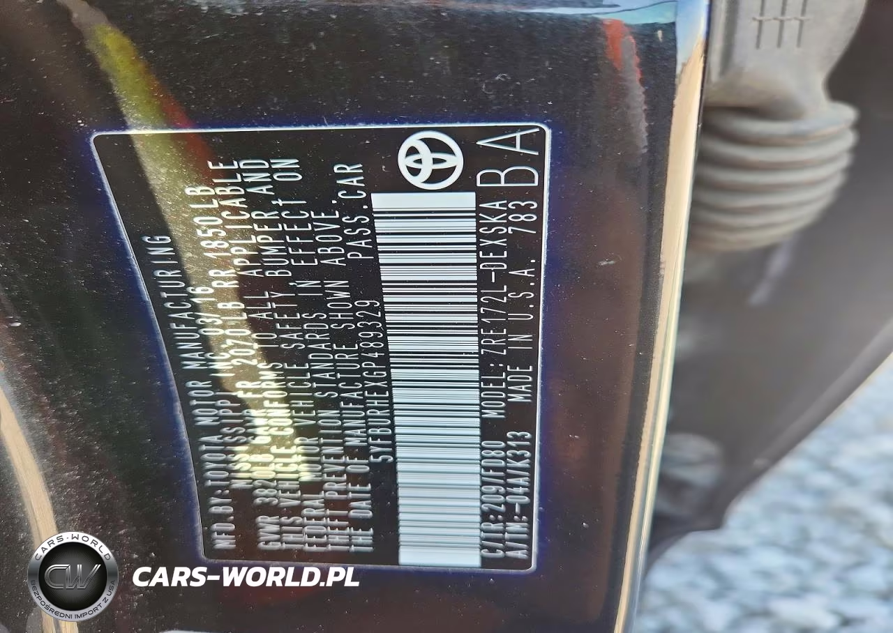 2016 Toyota Corolla VIN:5YFBURHEXGP489329 - 12