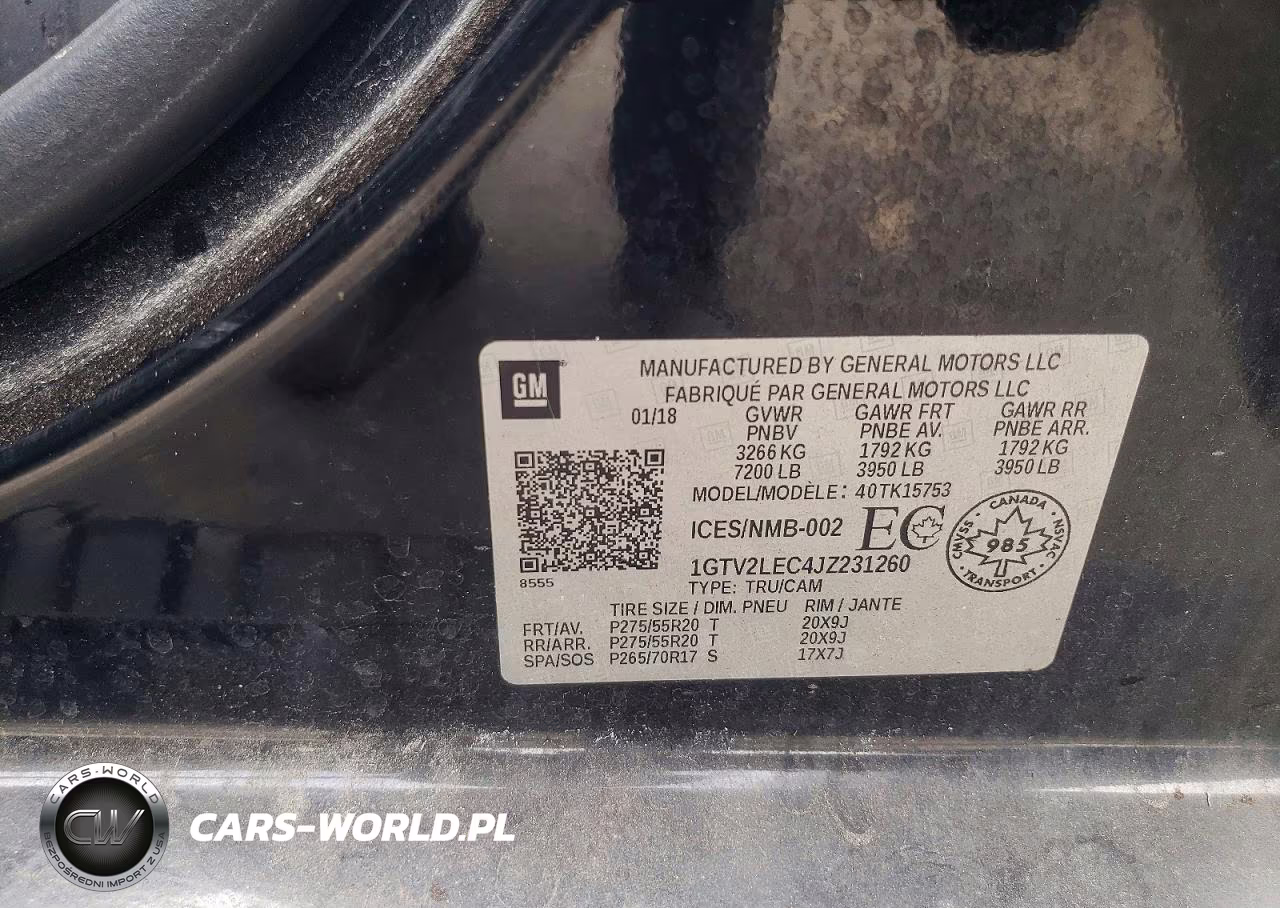 2018 GMC Sierra K1500 VIN:1GTV2LEC4JZ231260 - 12
