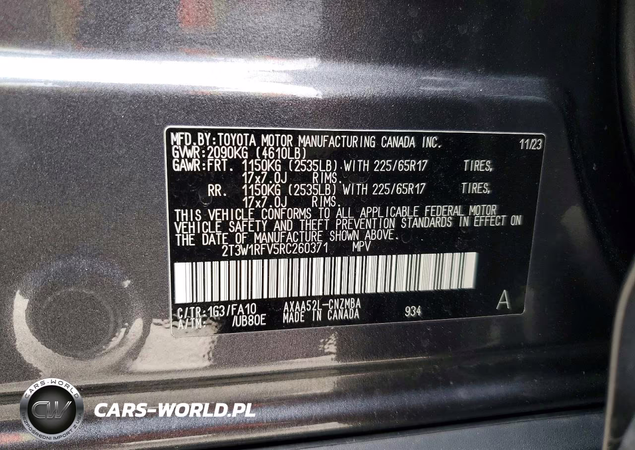 2024 Toyota Rav4 Xle VIN:2T3W1RFV5RC260371 - 13