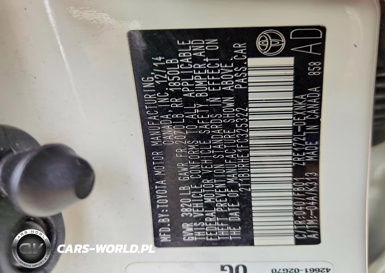 2015 Toyota Corolla Le VIN:2T1BURHE1FC325322 - 13