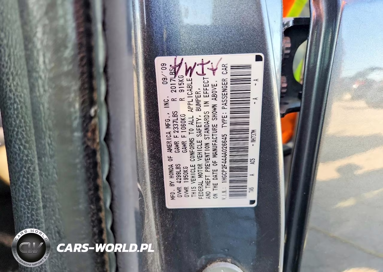 2010 Honda Accord Lxp VIN:1HGCP2F44AA026645 - 12