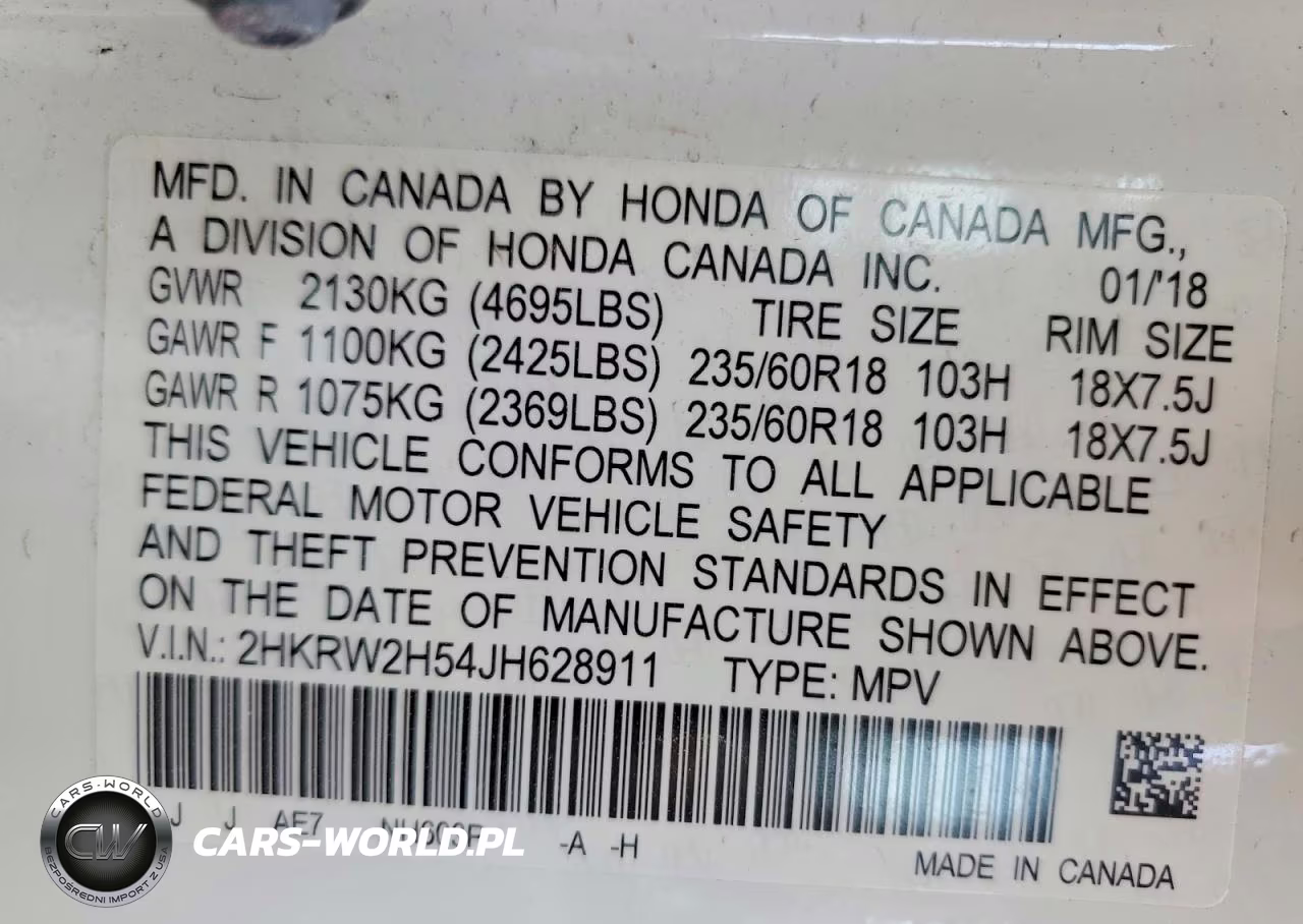 2018 Honda Cr-V Ex VIN:2HKRW2H54JH628911 - 12
