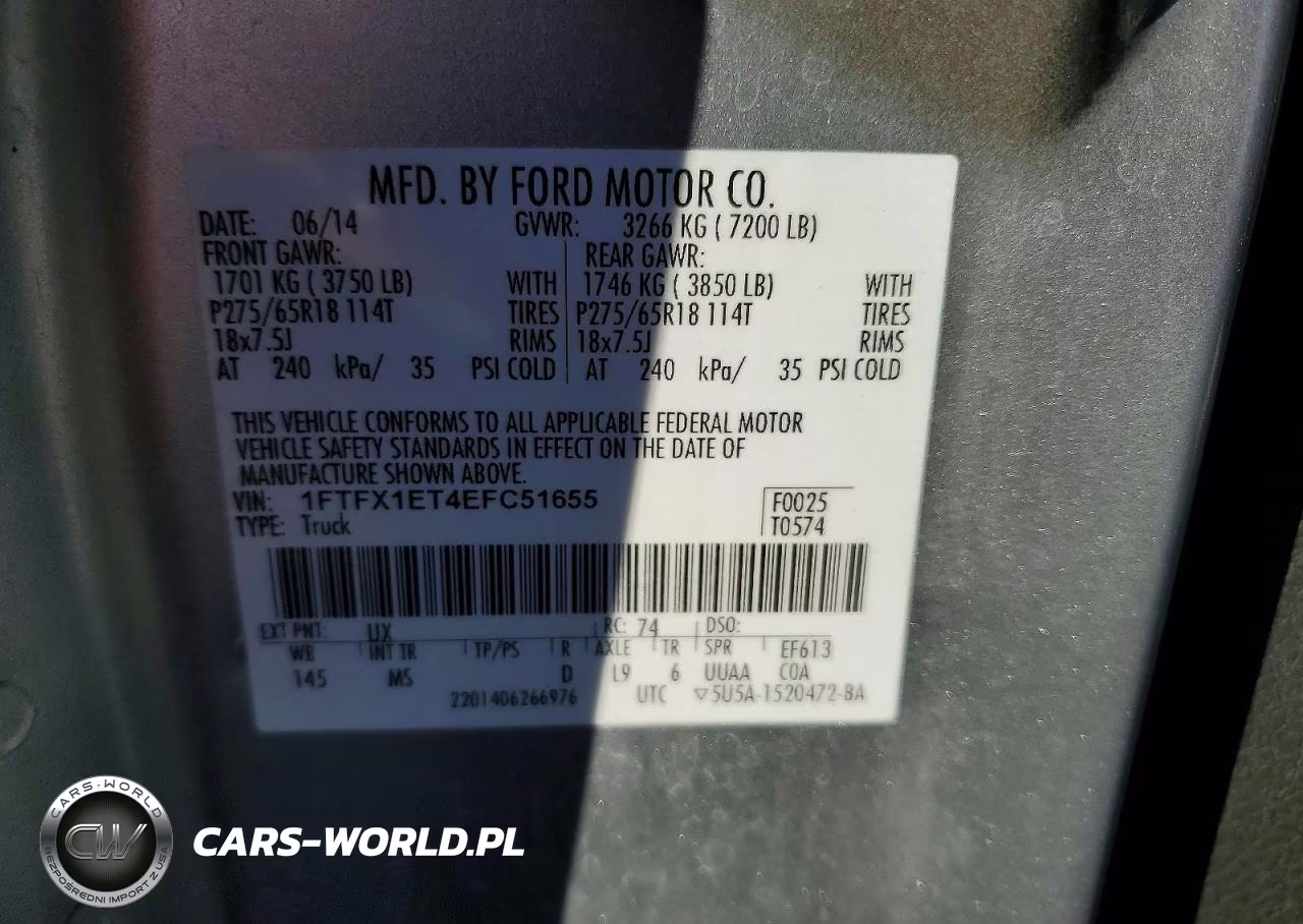 2014 Ford F150 Super Cab VIN:1FTFX1ET4EFC51655 - 12