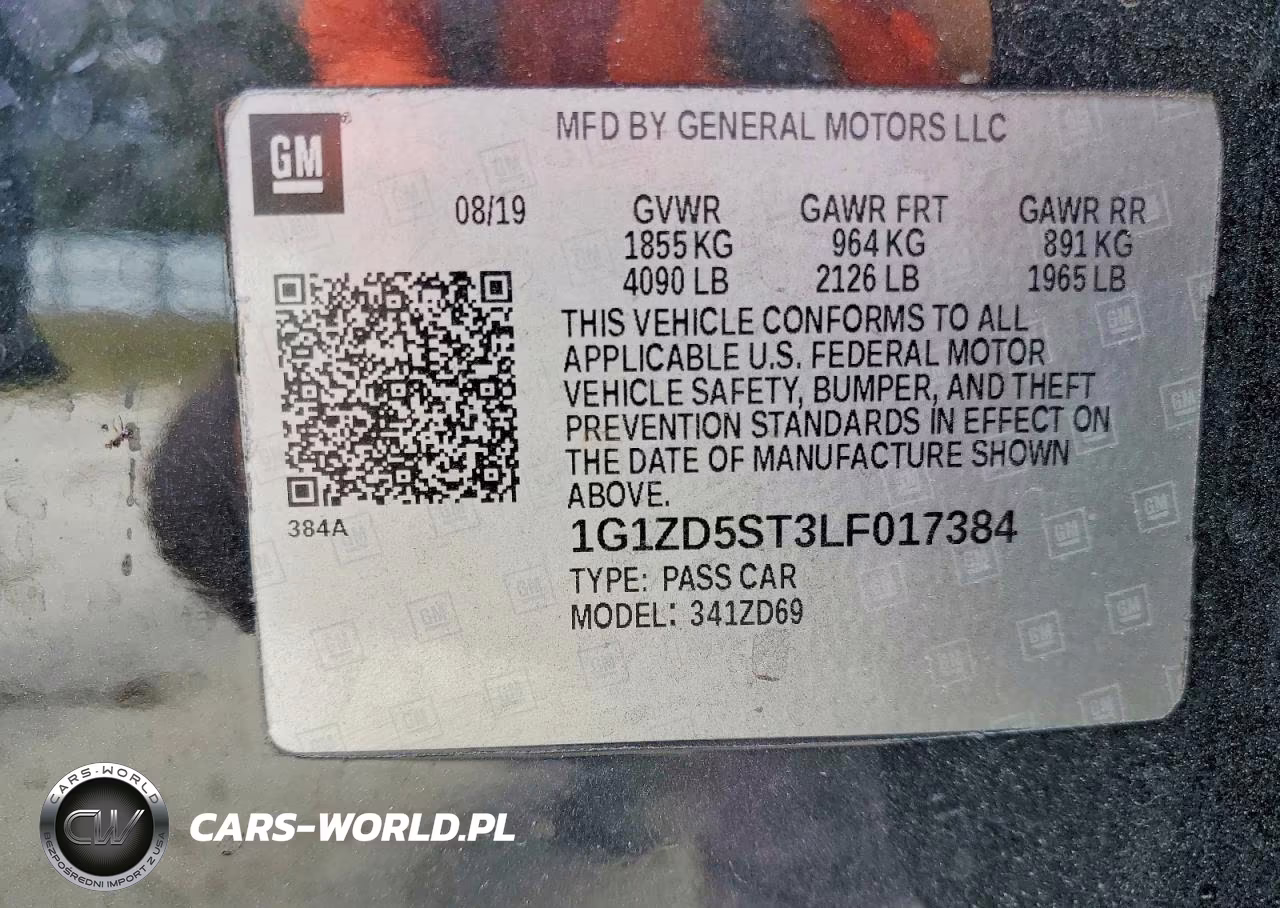 2020 Chevrolet Malibu Lt VIN:1G1ZD5ST3LF017384 - 12