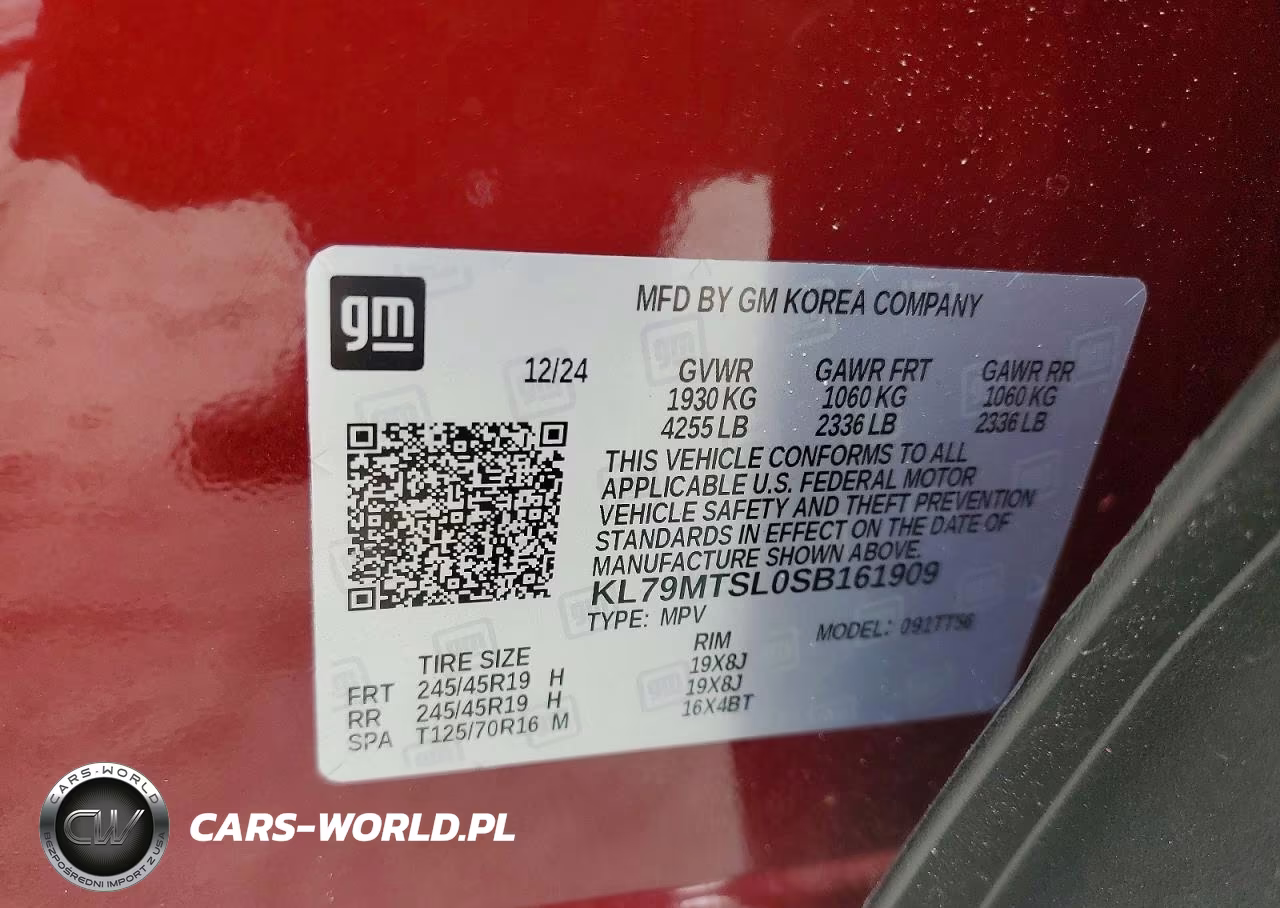 2025 Chevrolet Trailblazer Rs VIN:KL79MTSL0SB161909 - 13
