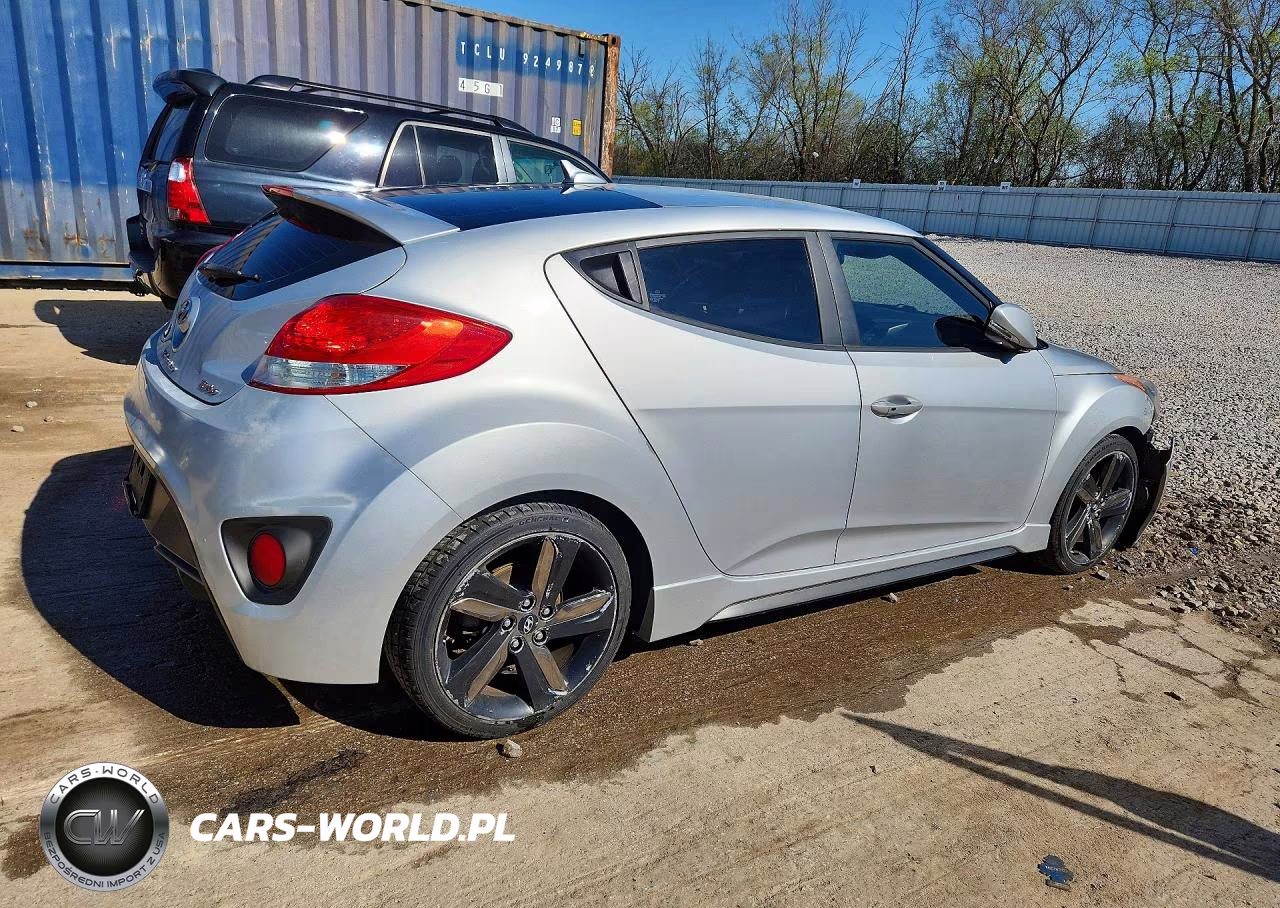 2013 Hyundai Veloster Turbo VIN:KMHTC6AE4DU144503 - 3