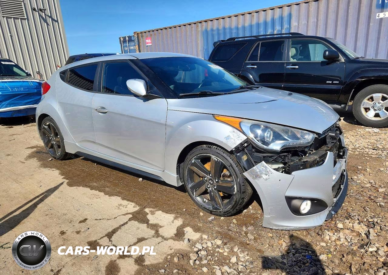 2013 Hyundai Veloster Turbo VIN:KMHTC6AE4DU144503 - 4