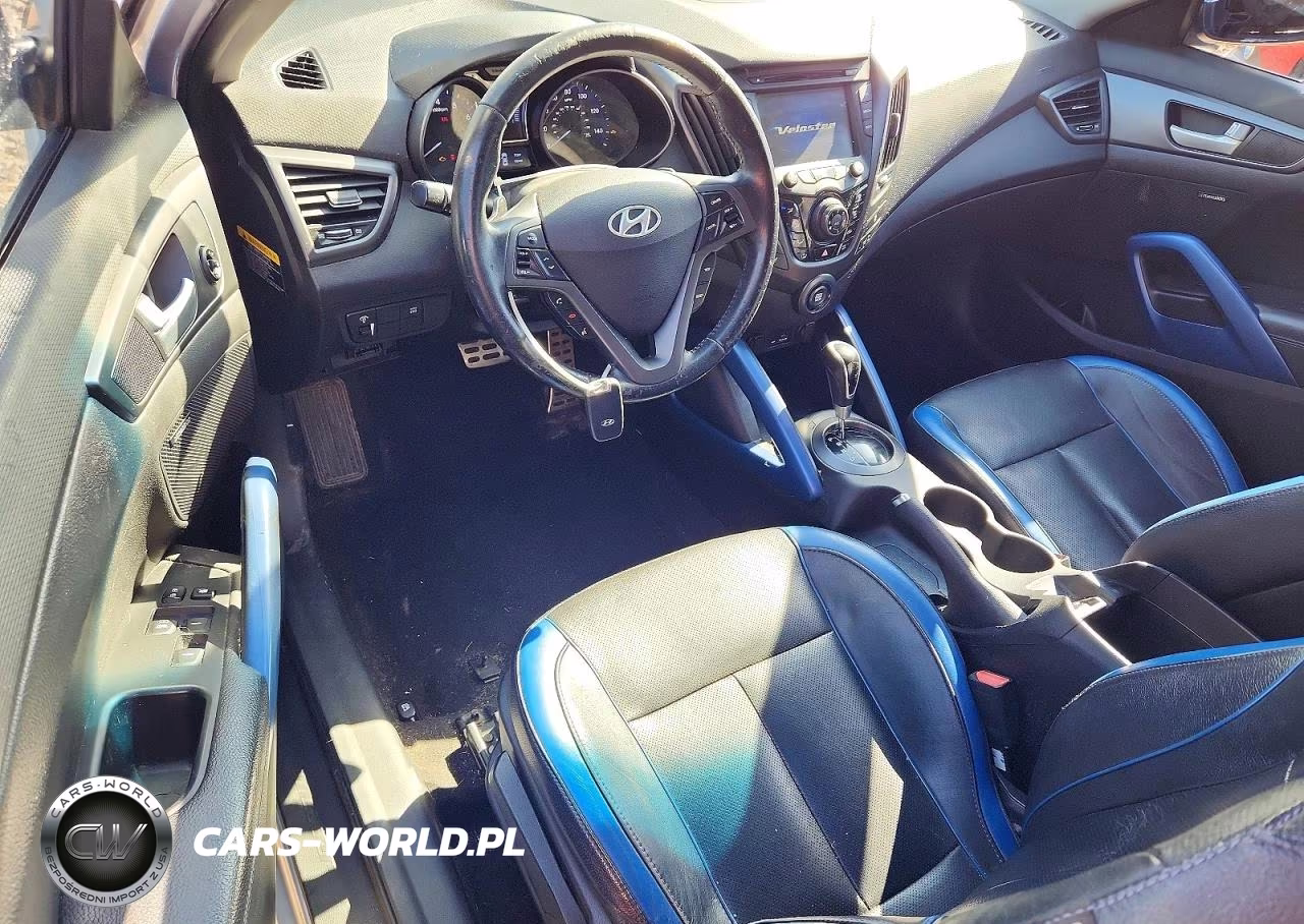 2013 Hyundai Veloster Turbo VIN:KMHTC6AE4DU144503 - 8