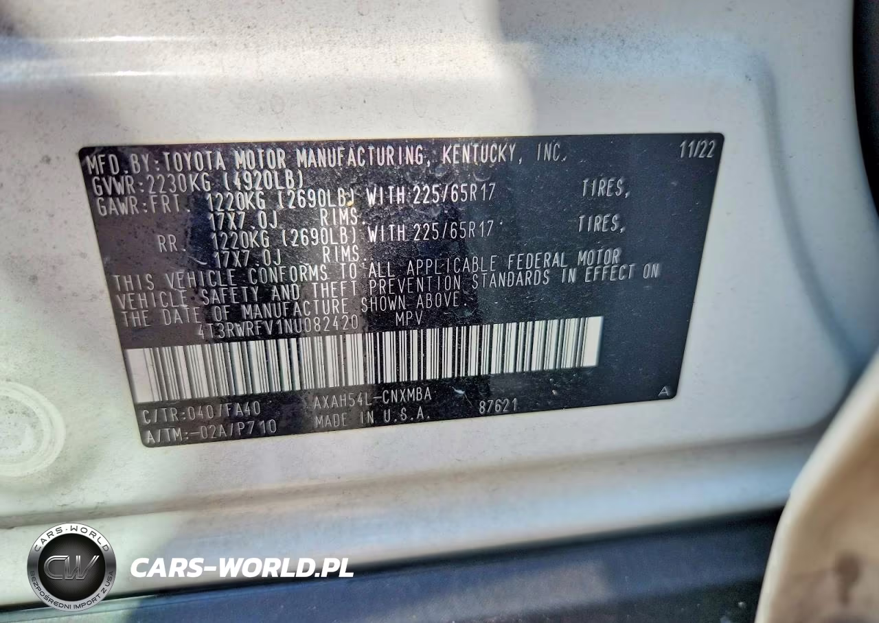 2022 Toyota Rav4 Xle VIN:4T3RWRFV1NU082420 - 13