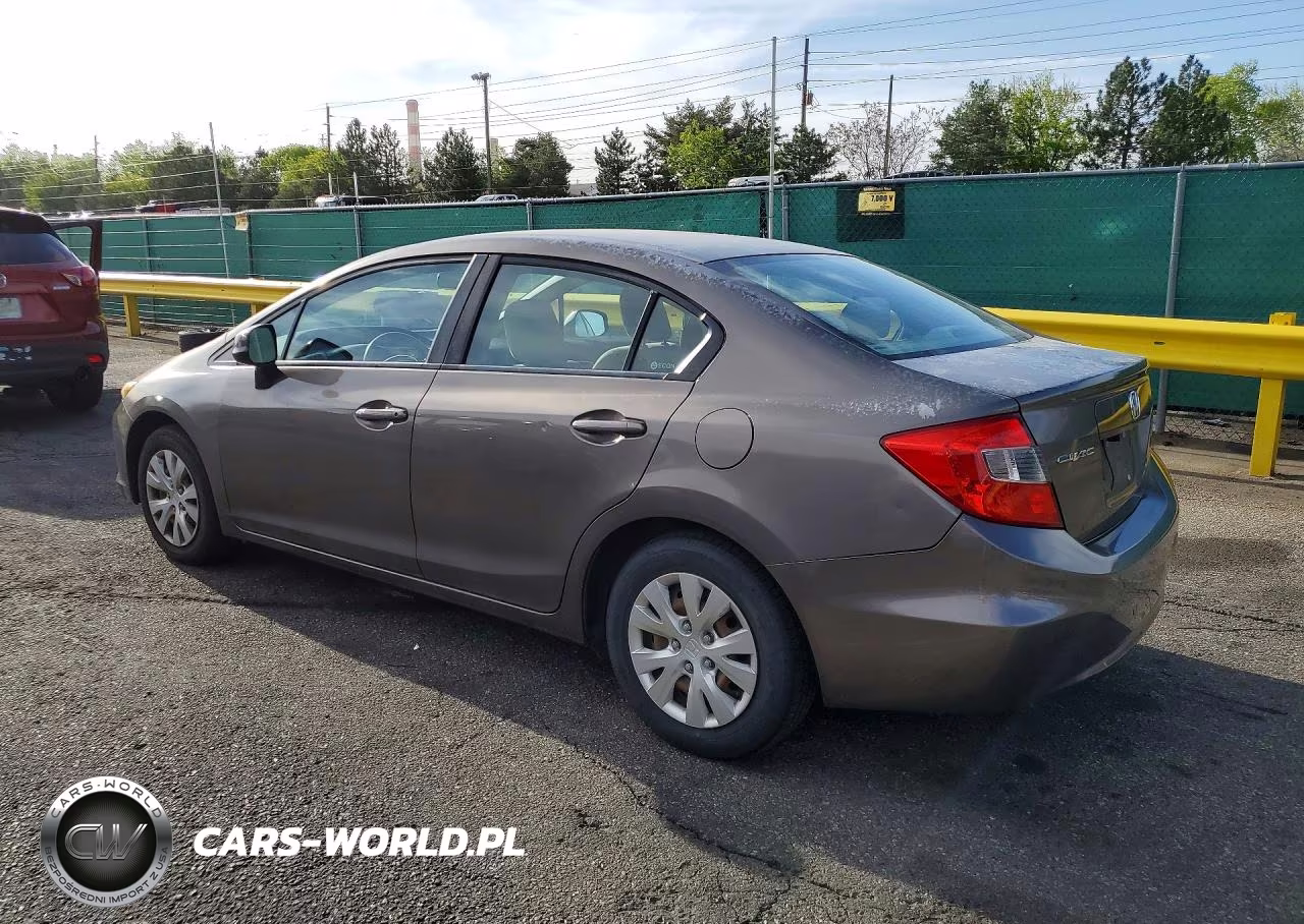 2012 Honda Civic Lx VIN:2HGFB2F55CH584514 - 2