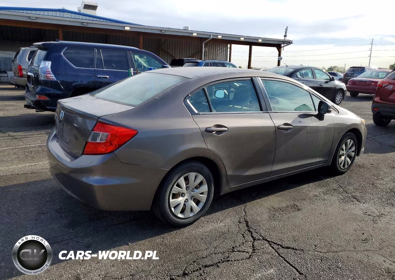 2012 Honda Civic Lx VIN:2HGFB2F55CH584514 - 3