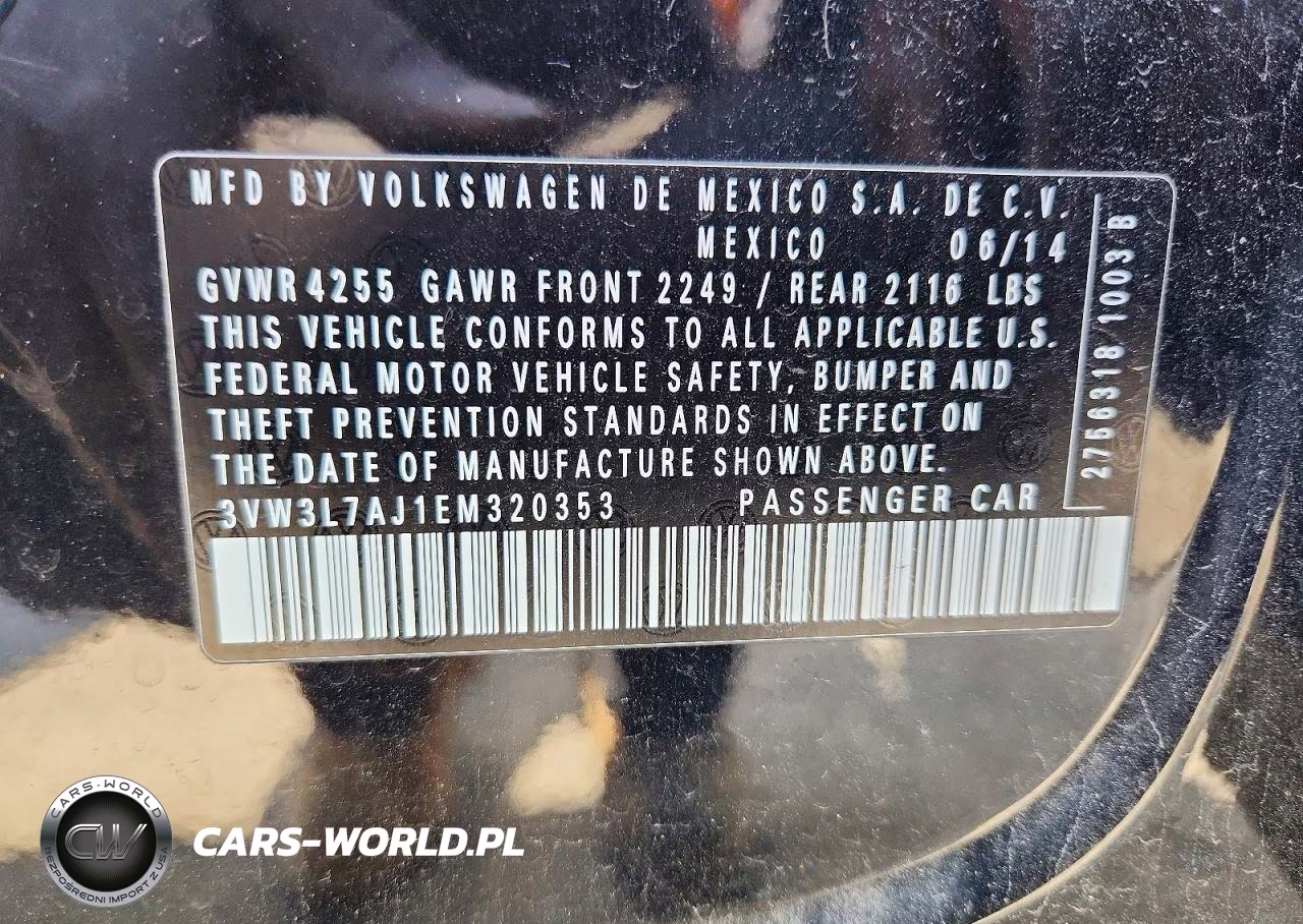 2014 Volkswagen Jetta Tdi VIN:3VW3L7AJ1EM320353 - 12