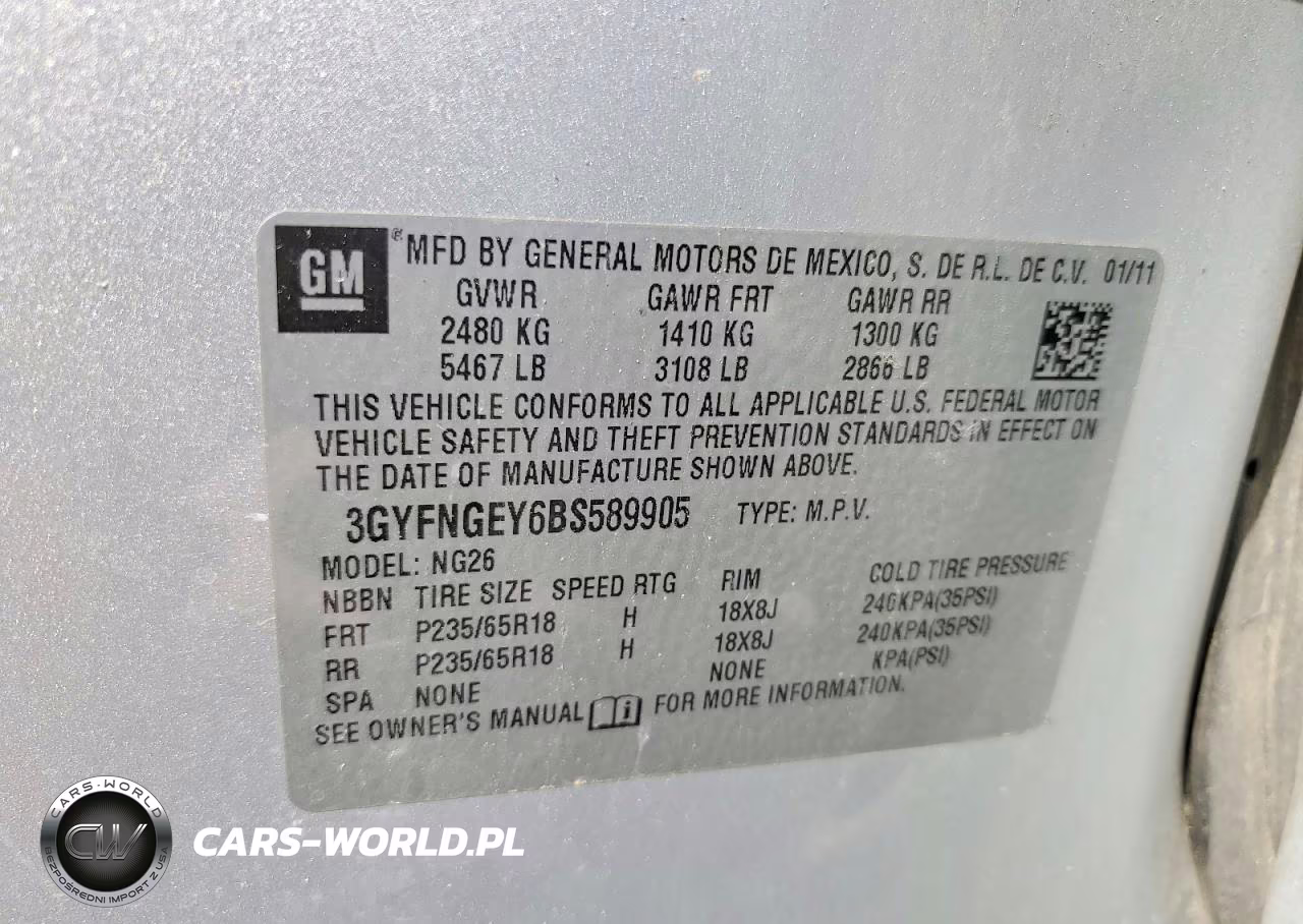 2011 Cadillac Srx VIN:3GYFNGEY6BS589905 - 13