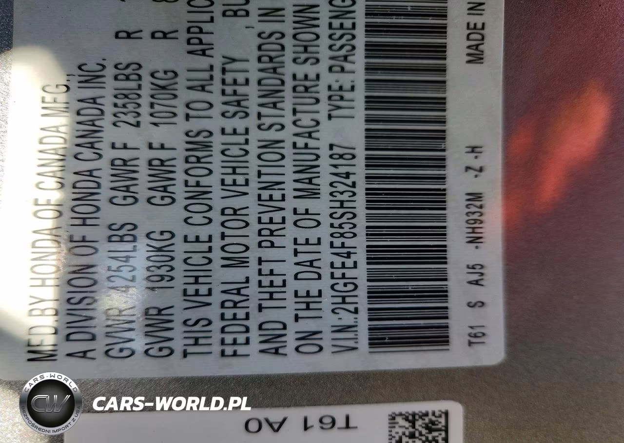 2025 Honda Civic Sport VIN:2HGFE4F85SH324187 - 12