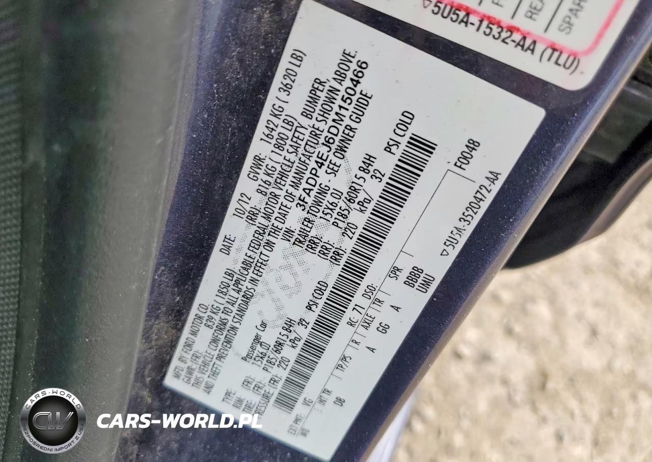 2013 Ford Fiesta Se VIN:3FADP4EJ6DM150466 - 12