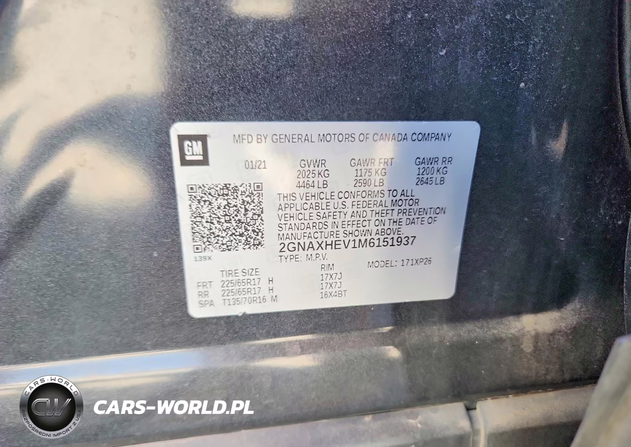 2021 Chevrolet Equinox Ls VIN:2GNAXHEV1M6151937 - 13