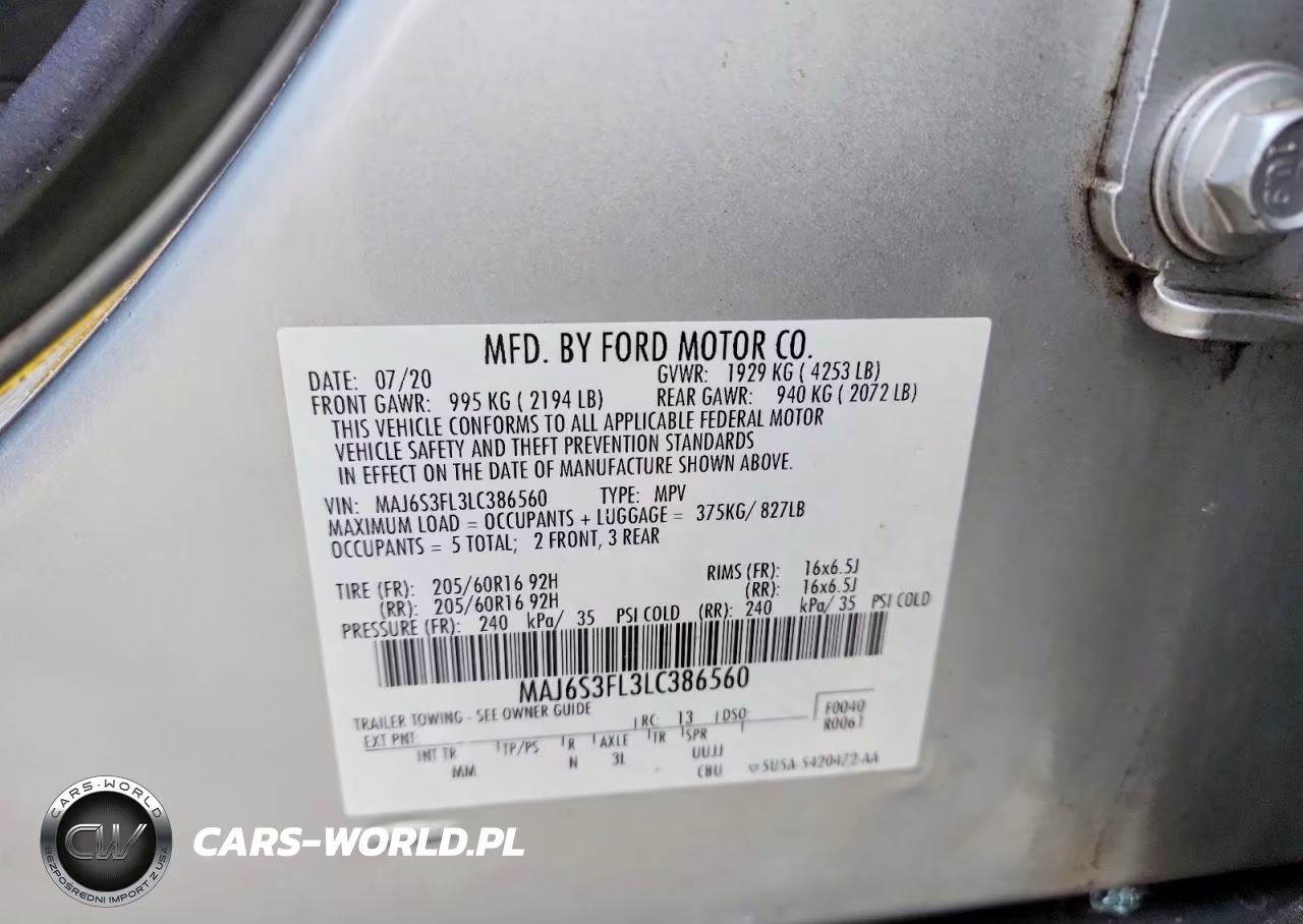 2020 Ford Ecosport S VIN:MAJ6S3FL3LC386560 - 14