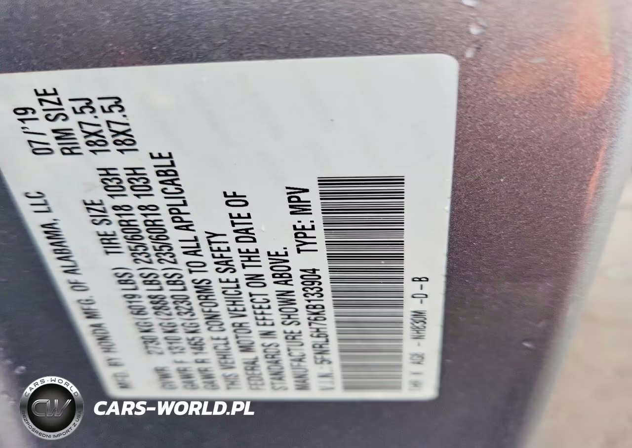 2019 Honda Odyssey Exl VIN:5FNRL6H76KB133904 - 13
