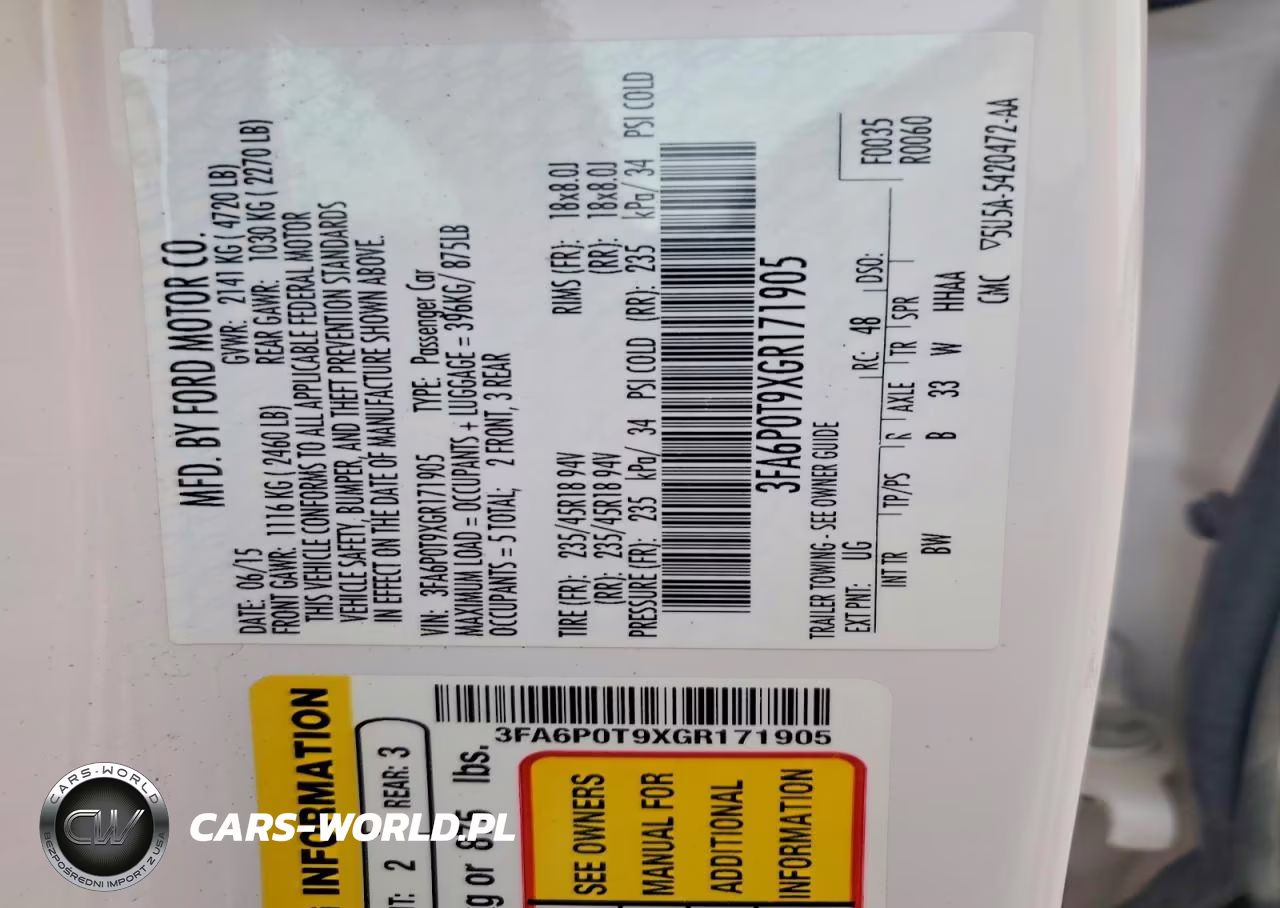 2016 Ford Fusion Se VIN:3FA6P0T9XGR171905 - 12
