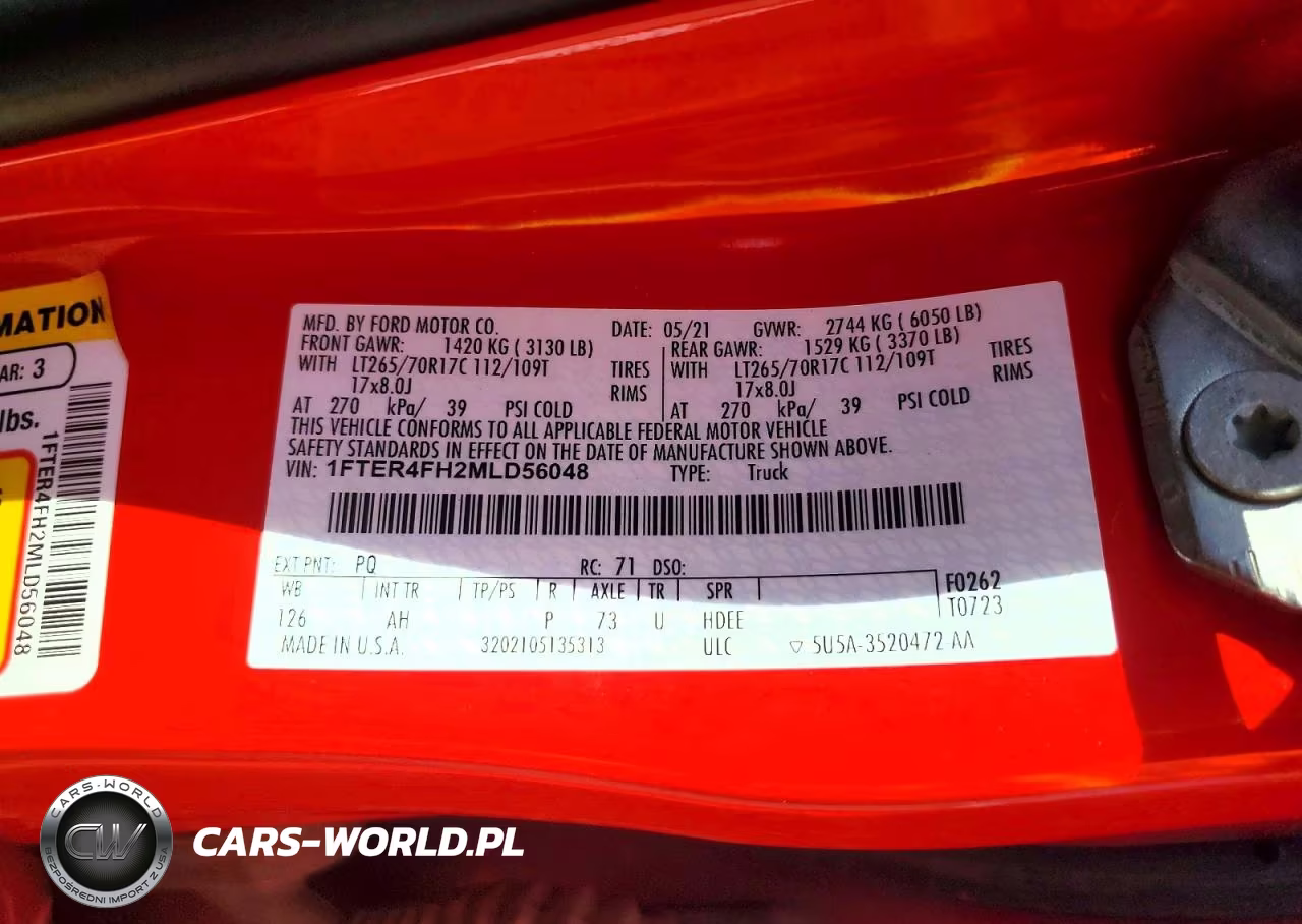 2021 Ford Ranger Xl VIN:1FTER4FH2MLD56048 - 12
