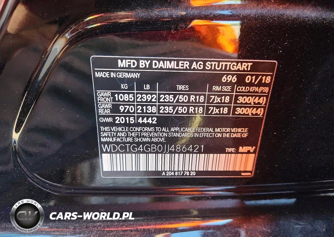 2018 Mercedes-Benz Gla 250 4Matic VIN:WDCTG4GB0JJ486421 - 13