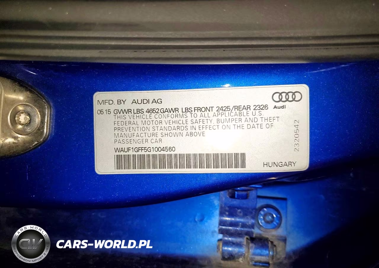 2016 Audi S3 Prestige VIN:WAUF1GFF5G1004560 - 12