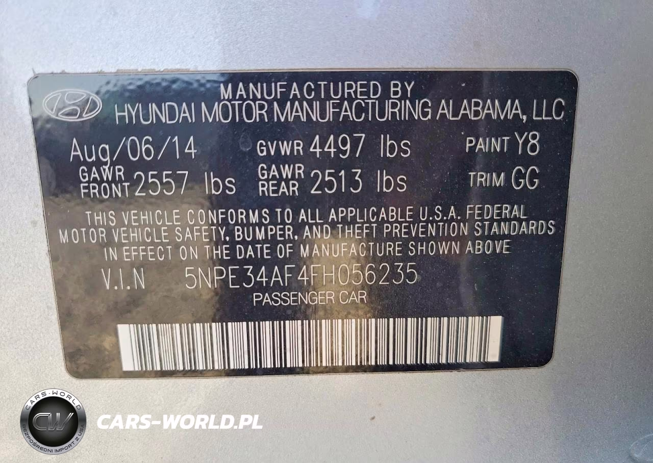2015 Hyundai Sonata Sport VIN:5NPE34AF4FH056235 - 12
