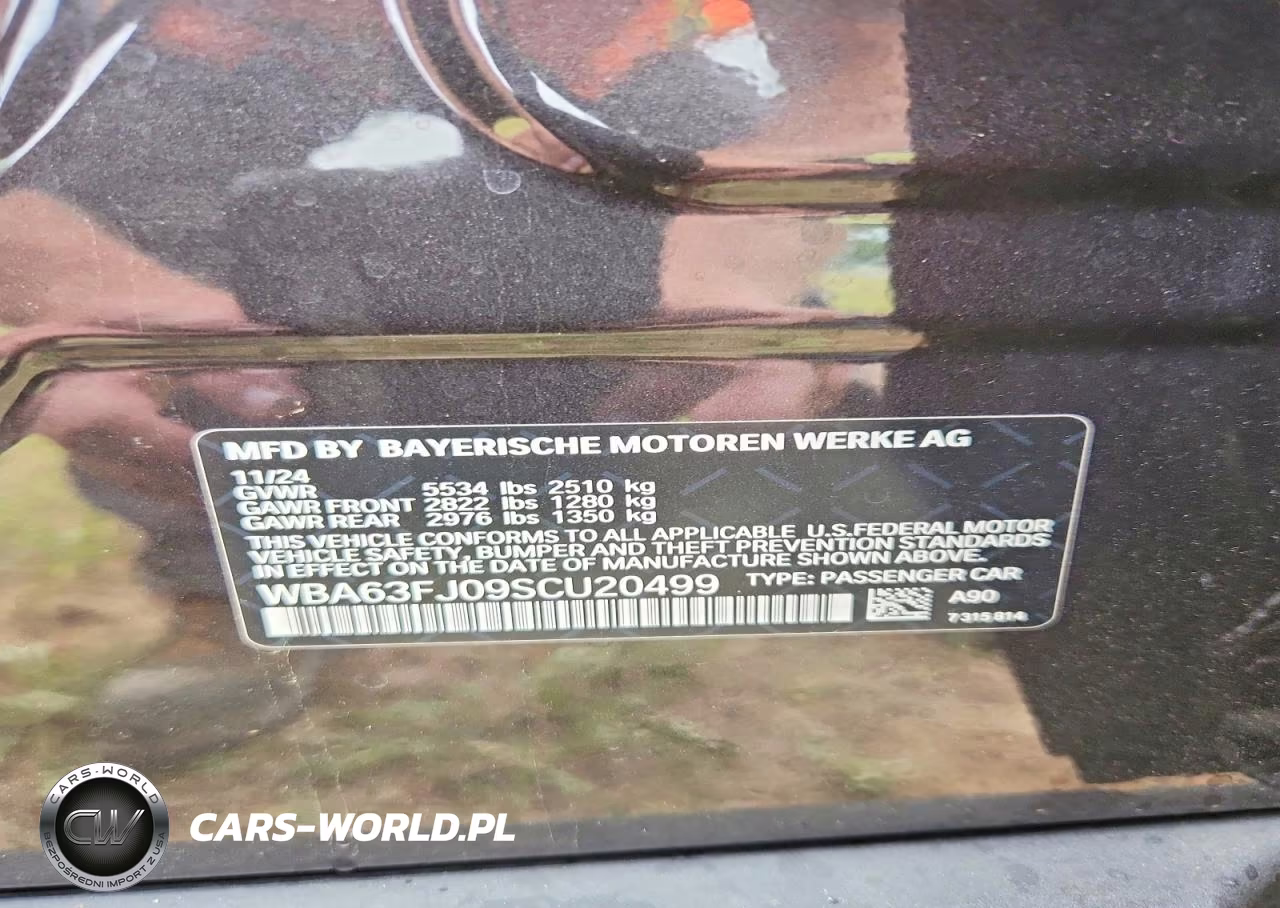 2025 BMW 540 Xi VIN:WBA63FJ09SCU20499 - 12
