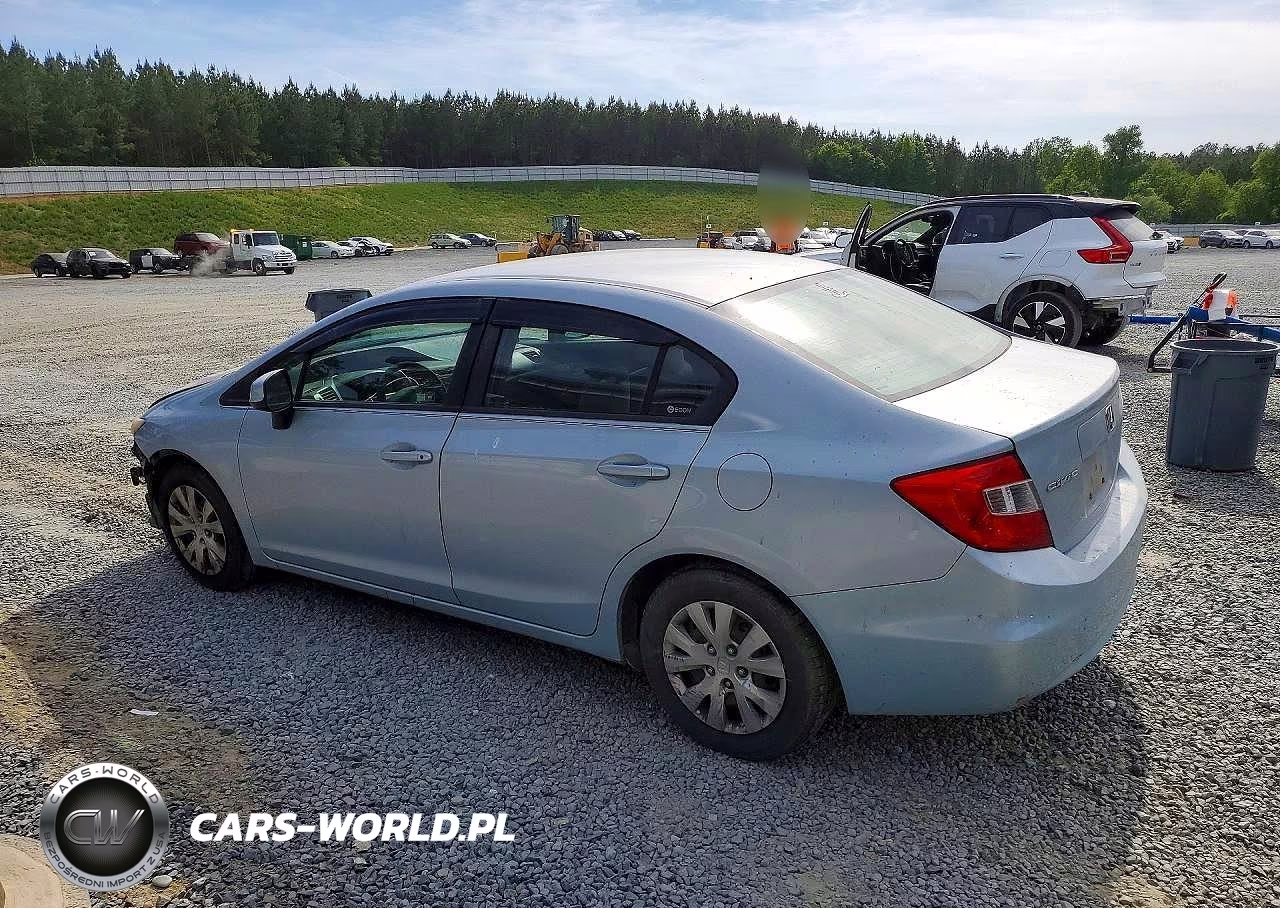2012 Honda Civic Lx VIN:2HGFB2F55CH504094 - 2