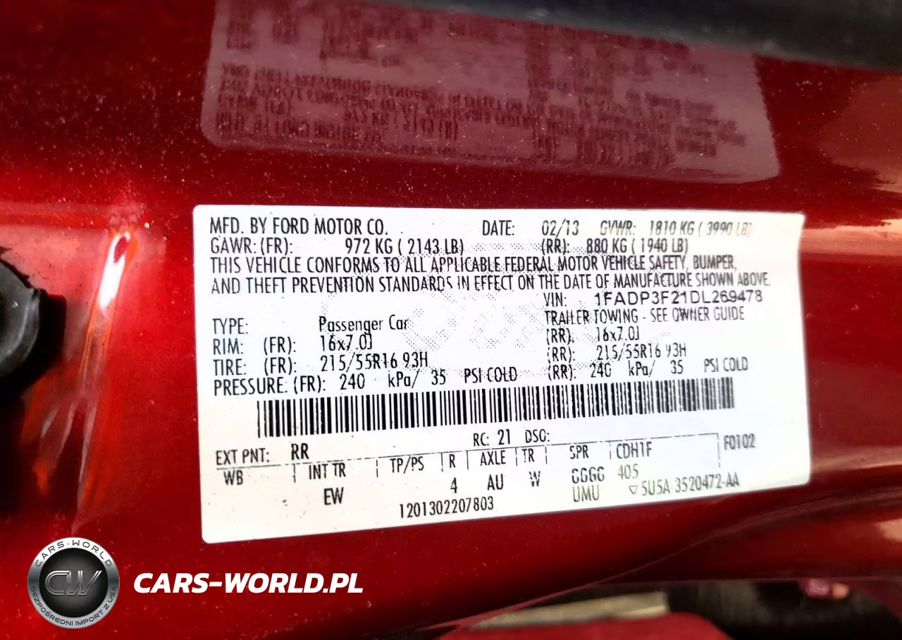 2013 Ford Focus Se VIN:1FADP3F21DL269478 - 12