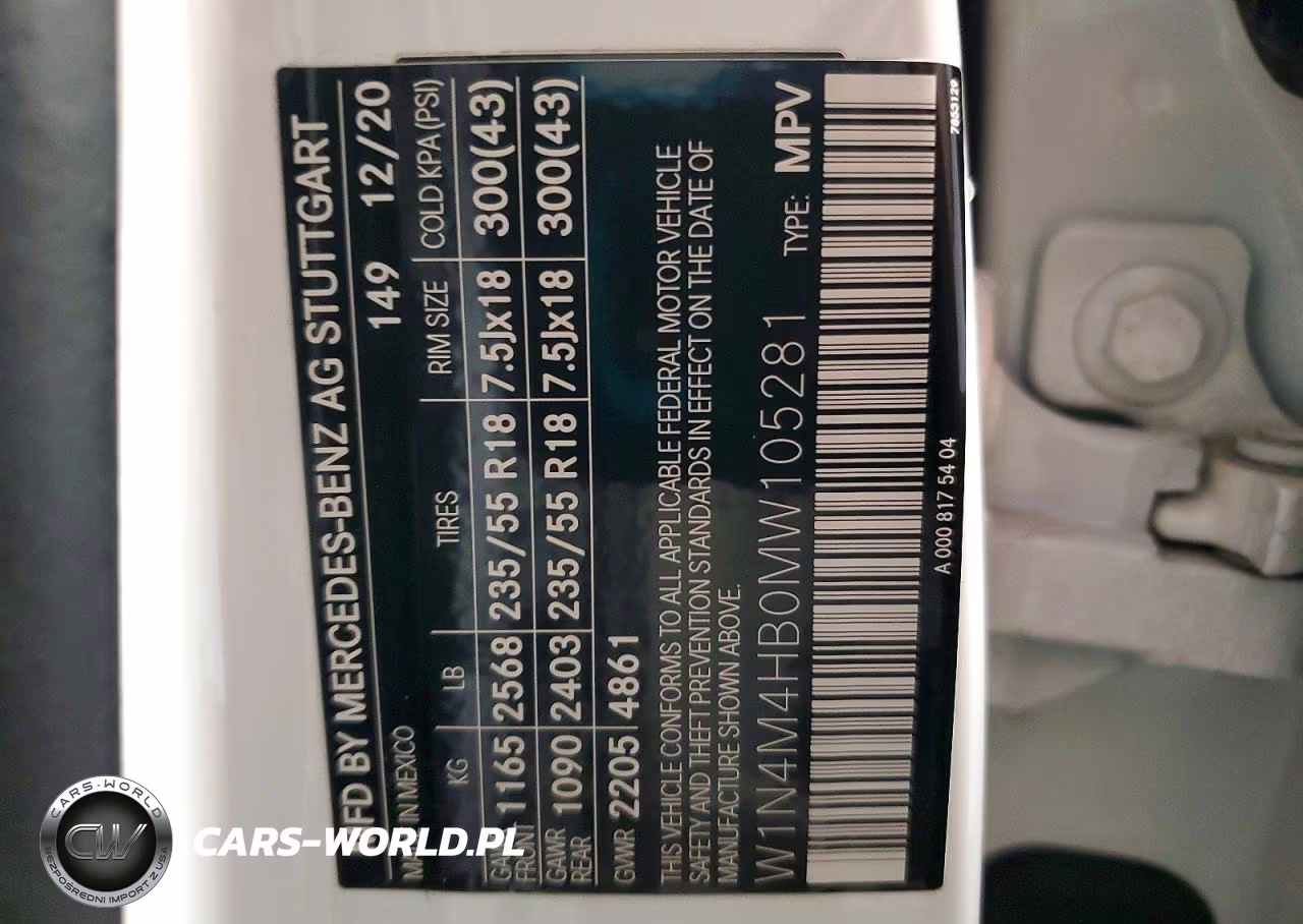 2021 Mercedes-Benz Glb 250 4Matic VIN:W1N4M4HB0MW105281 - 14