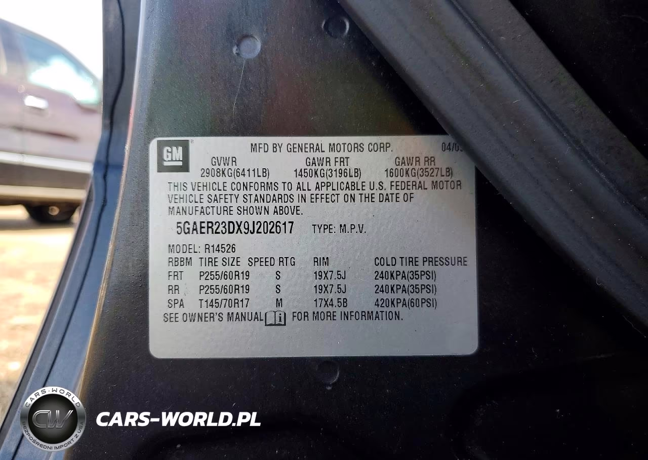2009 Buick Enclave Cxl VIN:5GAER23DX9J202617 - 13