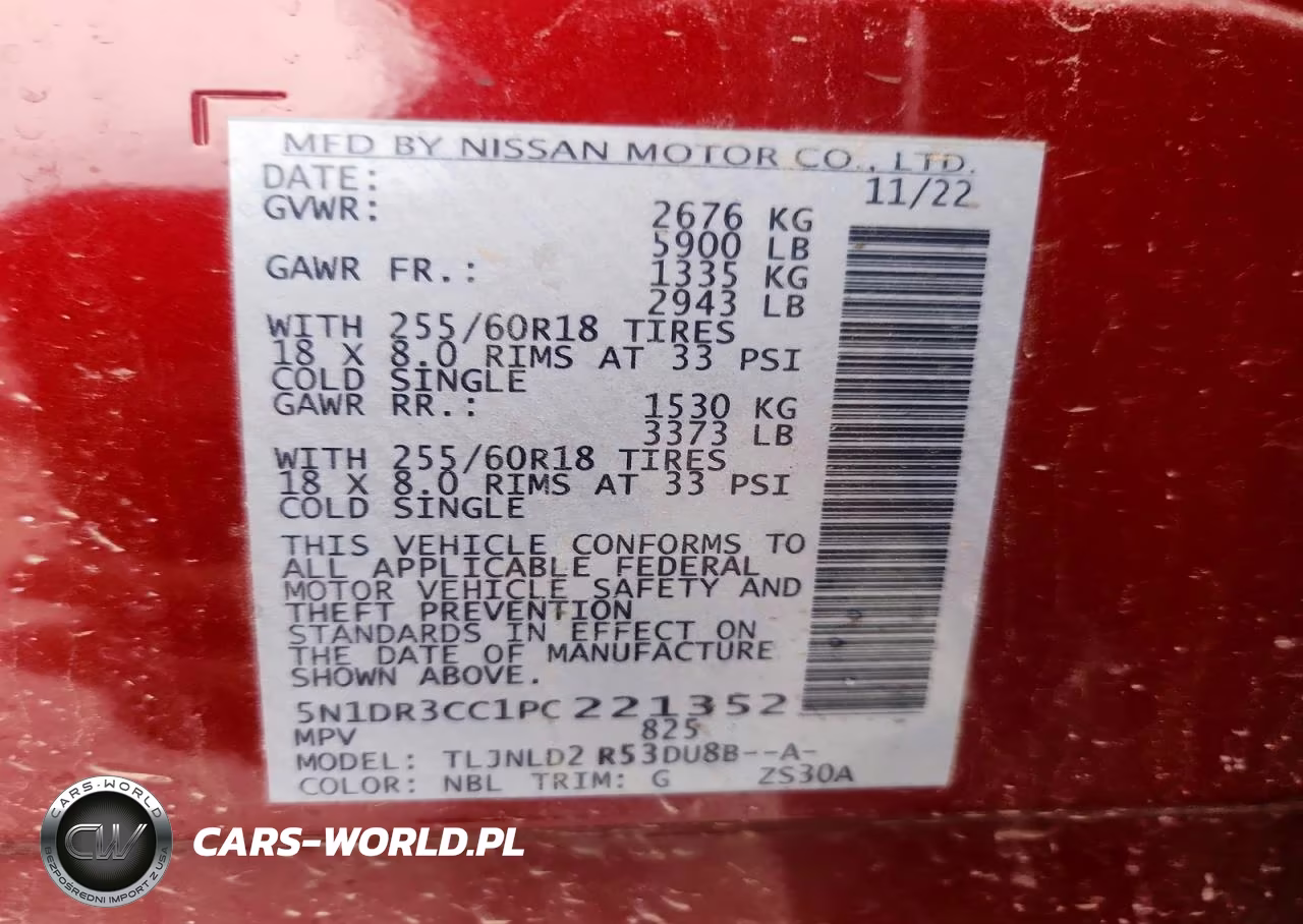 2023 Nissan Pathfinder Sl VIN:5N1DR3CC1PC221352 - 13