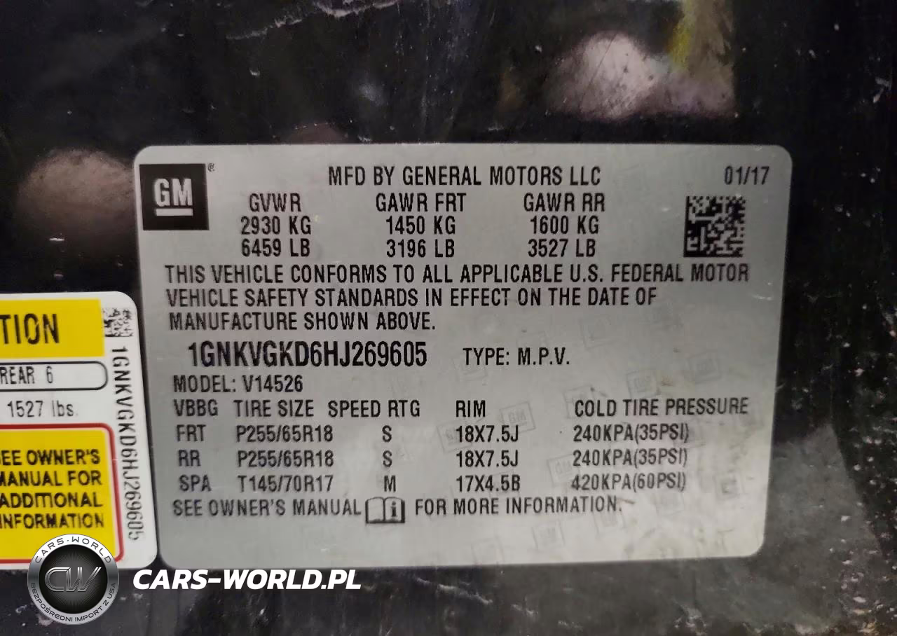 2017 Chevrolet Traverse Lt VIN:1GNKVGKD6HJ269605 - 13